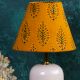 Mustard Kalamkari Cone Shade